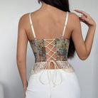 Retro Jacquard Stitching Lace Small Boning Corset