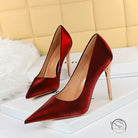 Slimming Low Cut Pointed High Heels