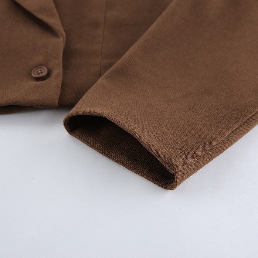 High Sense Casual Short Skirt Two Piece Sets