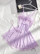 Lingerie Seamless Triangle Cup Sling Dress Thin Strap t Back See Through Seduction Two Piece Pajamas