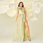 Elegant one-shoulder floral gown from High End Elegant One Shoulder Evening Dress fashion collection
