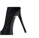 Rhinestone Bow Stiletto Waterproof High Heel