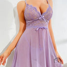 Lingerie Seamless Triangle Cup Sling Dress Thin Strap t Back See Through Seduction Two Piece Pajamas