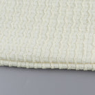 Textured off-white fabric of Autumn Classic split dress showcases elegant fashion style
