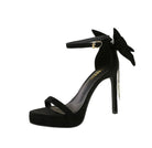Cocktail Open Toe Platform Rhinestone Back Bowknot High Heel