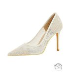 Skinny Night Club Mesh Stiletto High Heel Shoes