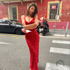 Summer Street High Class Elegant Hanging Slim Strap Dress