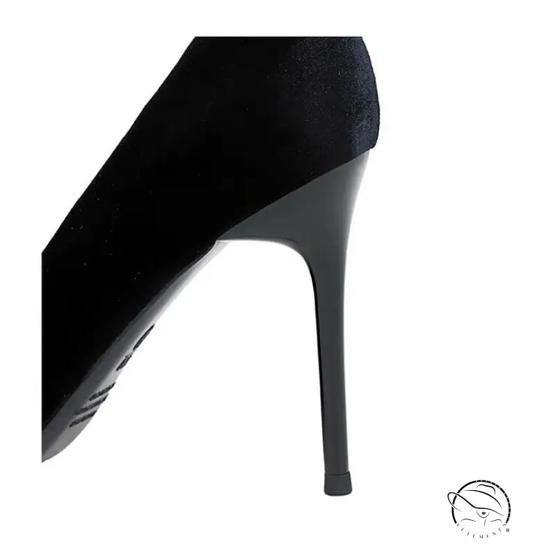 Double Layer Bow Decoration High Heels