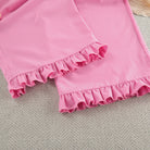 Pink ruffled langry swim trunks in fashion ملابس pajamas