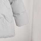 Light gray padded Cotton Coat Jacket, a chic addition to your fashion wardrobe