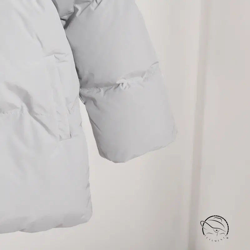 Light gray padded cotton coat jacket in langry fashion ملابس