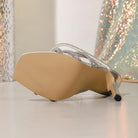 Langry fashion open toe rhinestone bow stiletto heel sandal