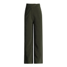 Olive green wide-leg trousers from Casual Office Summer V Neck Long Sleeve Pants Set
