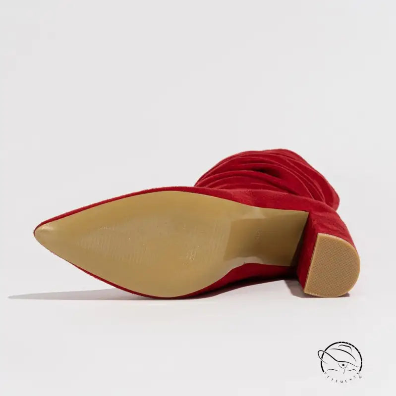 Winter Fashionable Chunky High Heel Boots