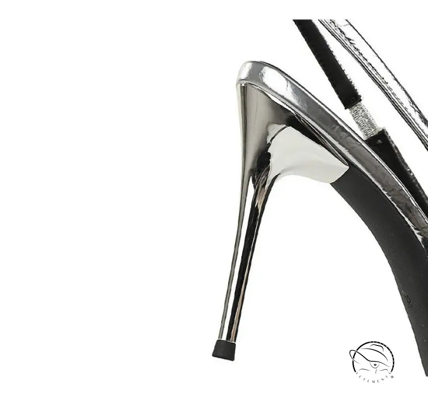 Cocktail Low Cut Back Strap High Heel
