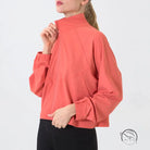 Autumn Winter Zip Up Shirt Women Girllulu Sports Top Stand Collar Loose Breathable Fitness Clothes Coat