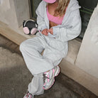 Pink and silver chunky sneakers with thick soles, langry fashion ملابس