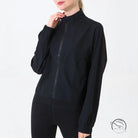 Autumn Winter Zip Up Shirt Women Girllulu Sports Top Stand Collar Loose Breathable Fitness Clothes Coat