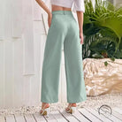Mint green fresh comfort wide leg pants