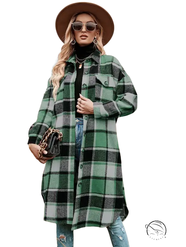 WINTER PLAID TRENCH COAT-VETEMENTS 