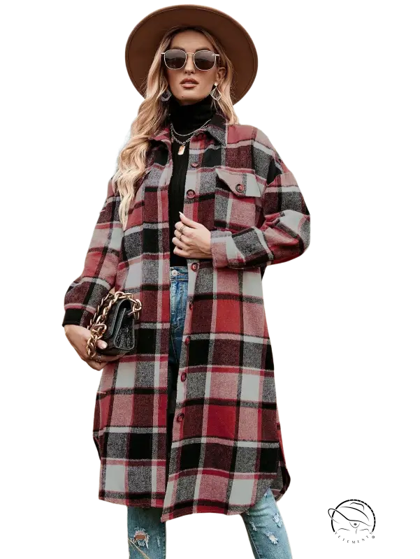WINTER PLAID TRENCH COAT-VETEMENTS 