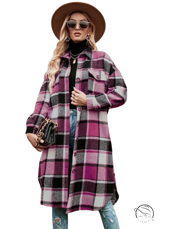 WINTER PLAID TRENCH COAT-VETEMENTS 