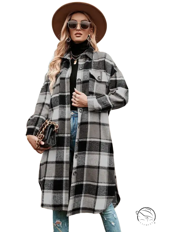 WINTER PLAID TRENCH COAT-VETEMENTS 