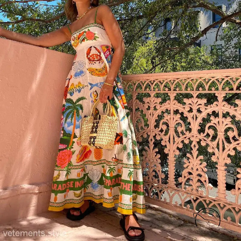 SEXY COTTON LINEN DRESS-VETEMENTS 