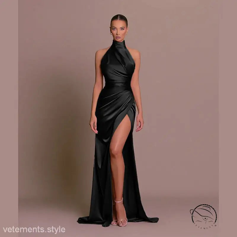 HALTER SPLIT BOTTOMING DRESS-VETEMENTS 