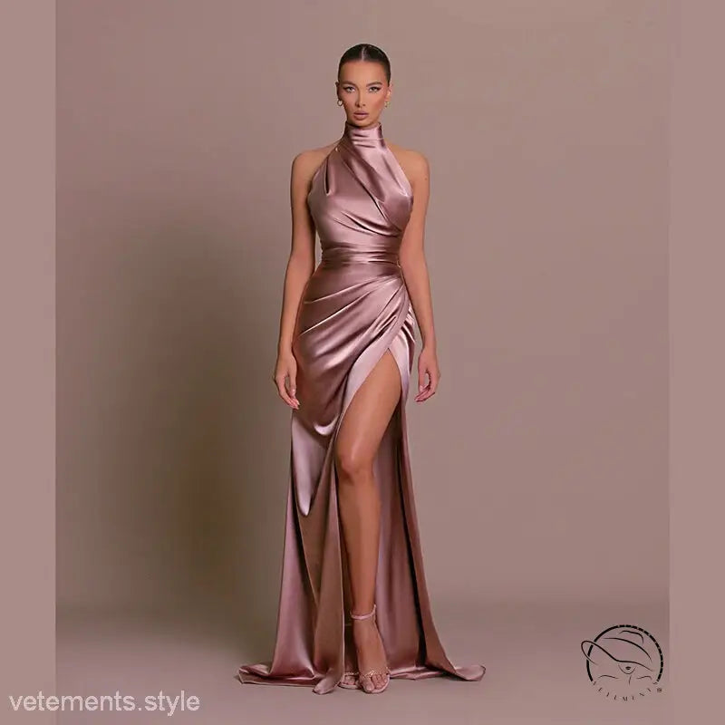 HALTER SPLIT BOTTOMING DRESS-VETEMENTS 