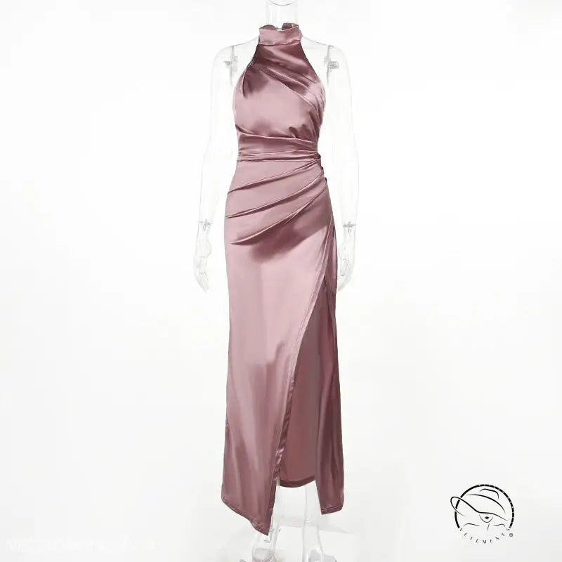 HALTER SPLIT BOTTOMING DRESS-VETEMENTS 