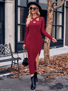 CASUAL HALTERNECK MAXI DRESS-VETEMENTS 