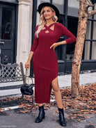 CASUAL HALTERNECK MAXI DRESS-VETEMENTS 