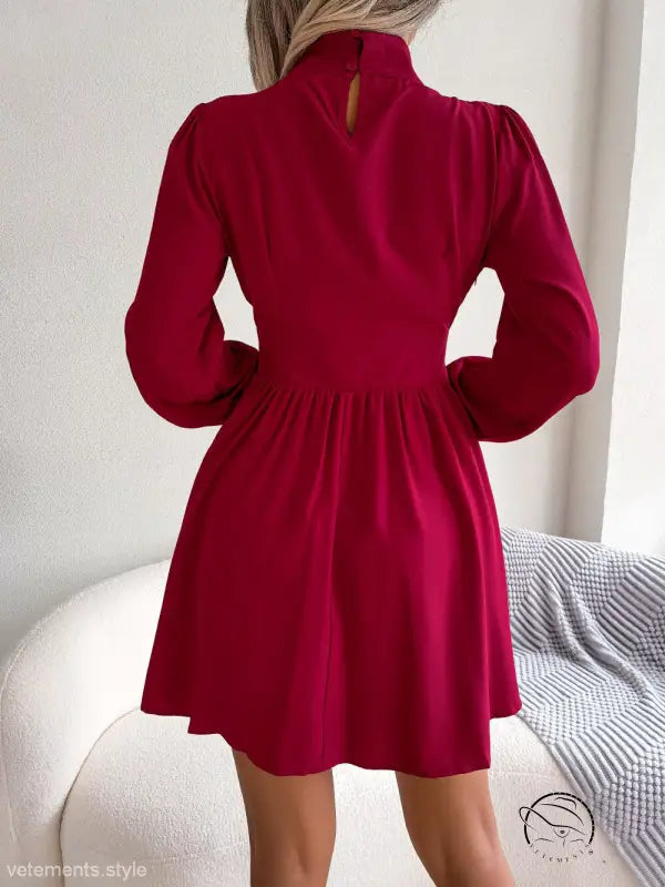 SEXY HOLLOW-OUT CINCHED DRESS-VETEMENTS 