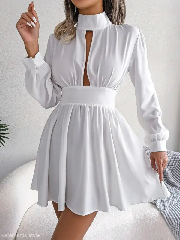 SEXY HOLLOW-OUT CINCHED DRESS-VETEMENTS 