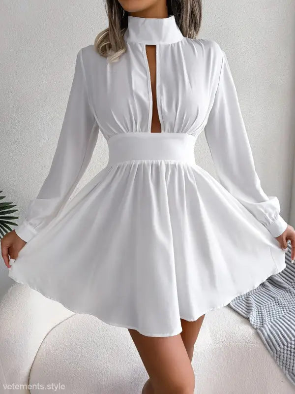 SEXY HOLLOW-OUT CINCHED DRESS-VETEMENTS 