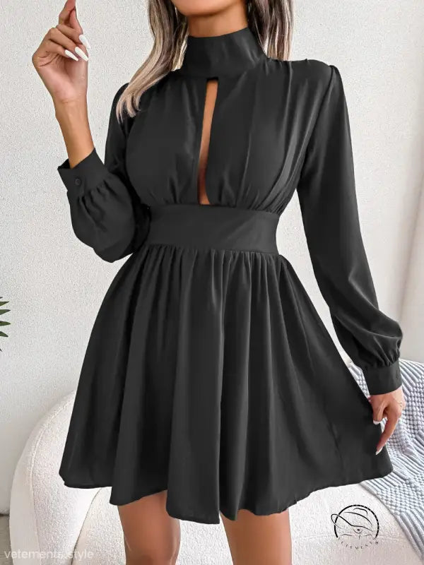 SEXY HOLLOW-OUT CINCHED DRESS-VETEMENTS 