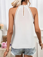HOLLOWED OUT LACE GAS TOP-VETEMENTS 