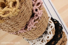 Crocheted and knitted handbags in neutral colors for your woven bag handmade care