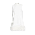 AUSTRALIAN STITCHING HEM FEATHER DRESS-VETEMENTS 