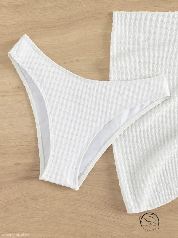 SEXY WHITE RETRO BIKINI-VETEMENTS 