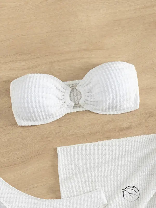 SEXY WHITE RETRO BIKINI-VETEMENTS 