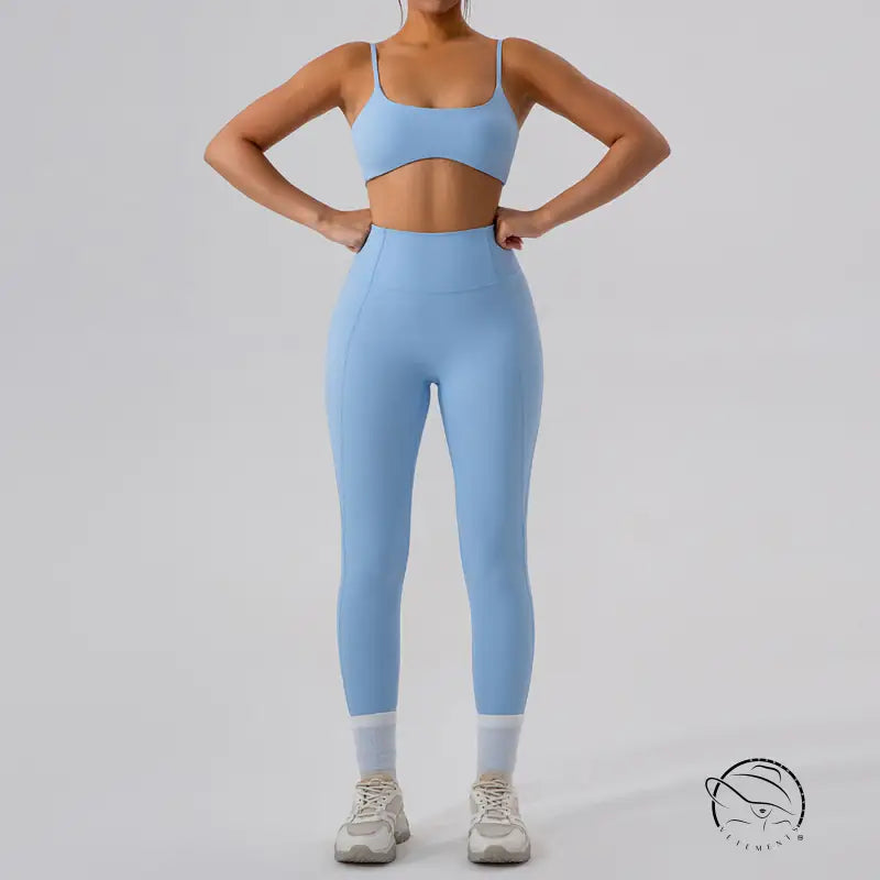 Sporty Comfy Quick Drying Nylon Sleeveless High Rise Shorts