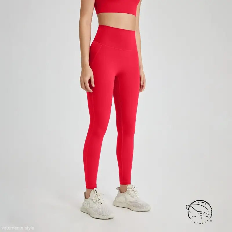 Wild berry high rise seamless nylon pants for fitness