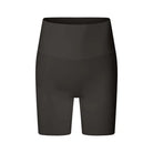 Black high-waisted compression shorts or bike shorts.