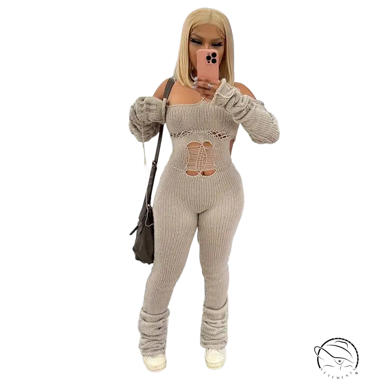 WOOLEN CUTOUT JUMPSUIT-VETEMENTS 