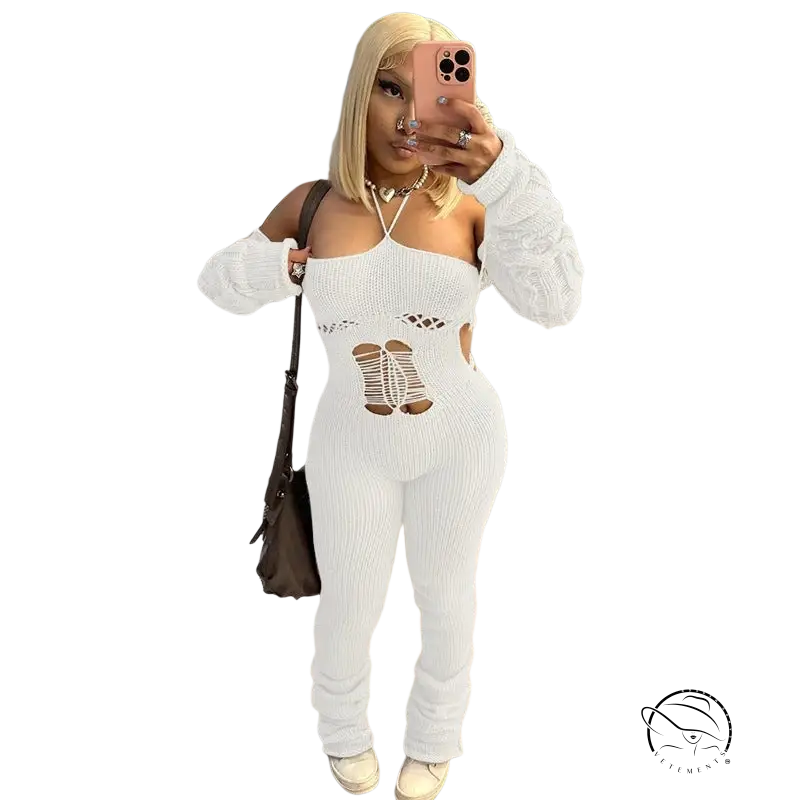 WOOLEN CUTOUT JUMPSUIT-VETEMENTS 